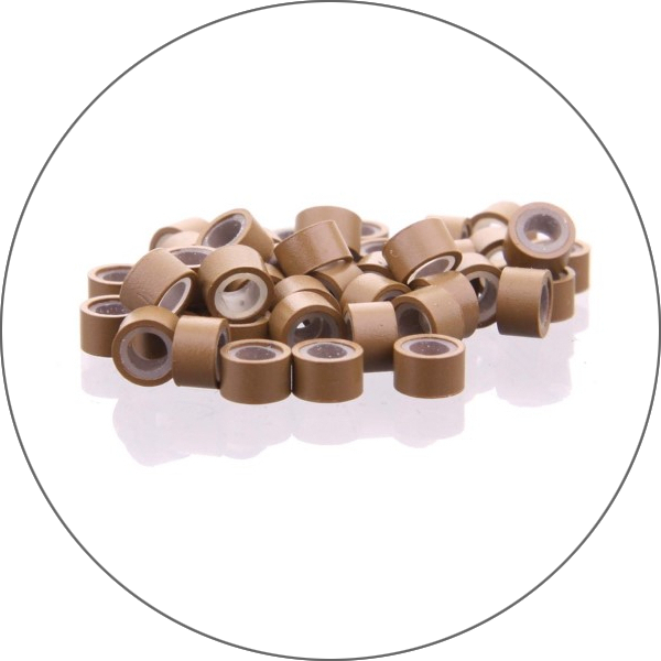 Microrings with silicone 100 pcs